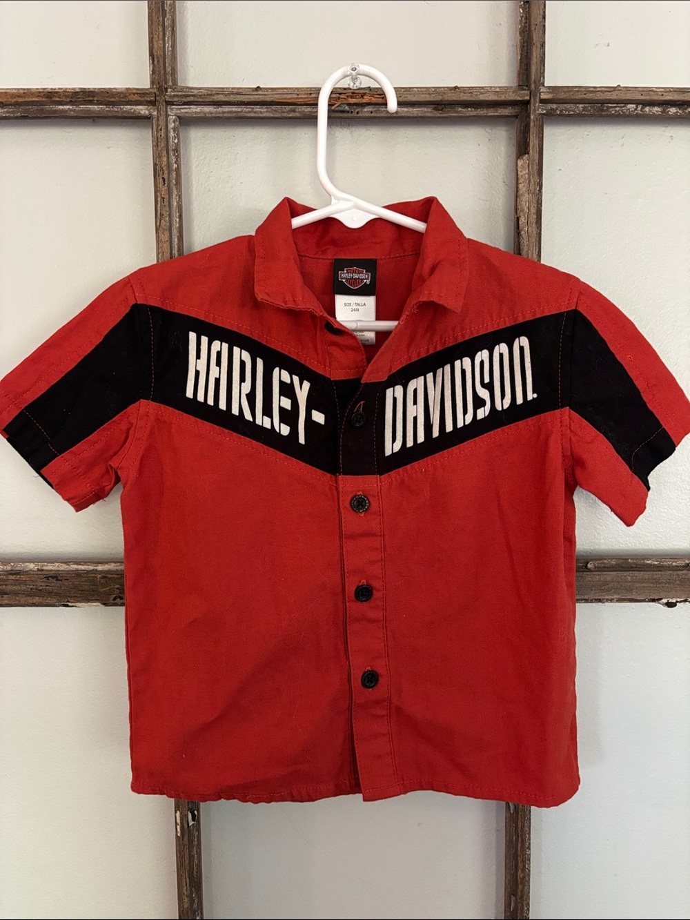 Harley Davidson toddler garage shirt